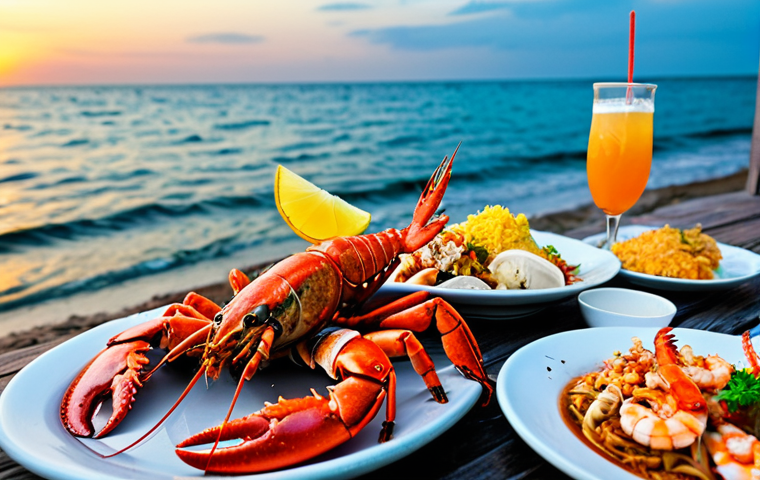 베트남 푸꾸옥 섬 관광 - Night Market Scene**

A vibrant and bustling Duong Dong night market scene, filled with food stalls ...