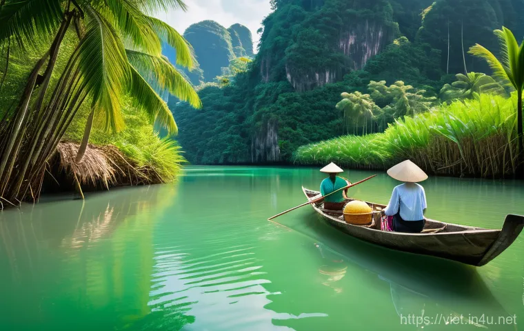 베트남 요리 클래스 - A lively Vietnamese cooking class in a bright, open-air kitchen. A diverse group of participants, in...